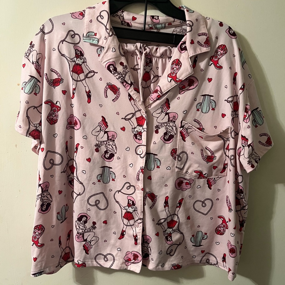 Women's Pink Valentine’s Day Pajama Set